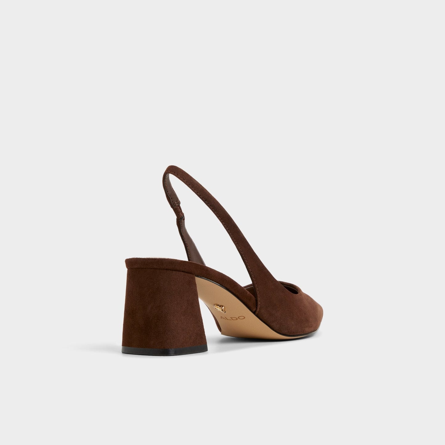 Uliana in Dark Brown - Slingback heel, Block heel | Aldo Classic