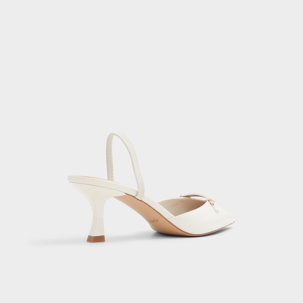 Nailah White/Bone Women's Kitten heels - Slingback heel, Kitten heel | Aldo Premium