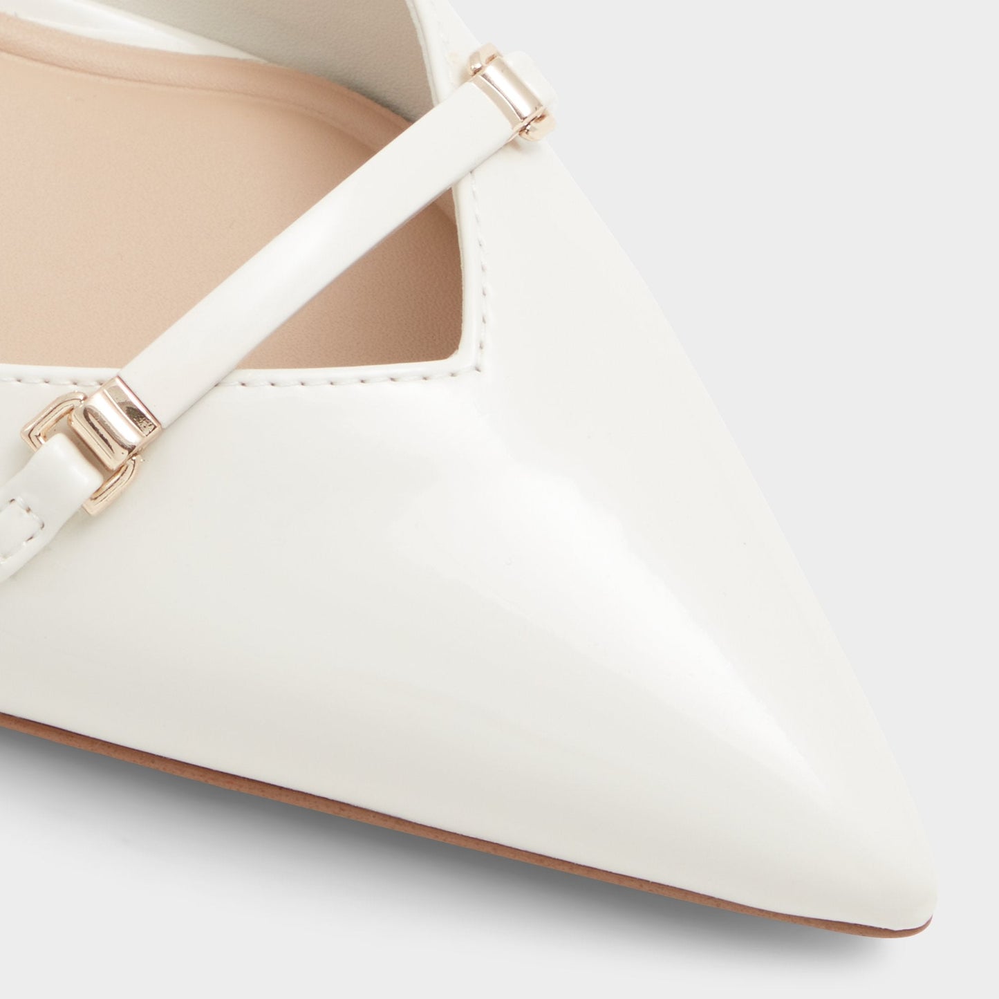 Nailah White/Bone Women's Kitten heels - Slingback heel, Kitten heel | Aldo Premium