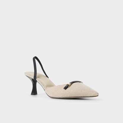 Nailah Open Natural Women's Kitten heels - Slingback heel, Kitten heel | Aldo New