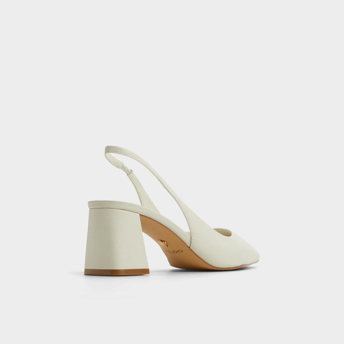 Uliana White/Bone Women's Slingbacks - Slingback heel, Block heel | Aldo New