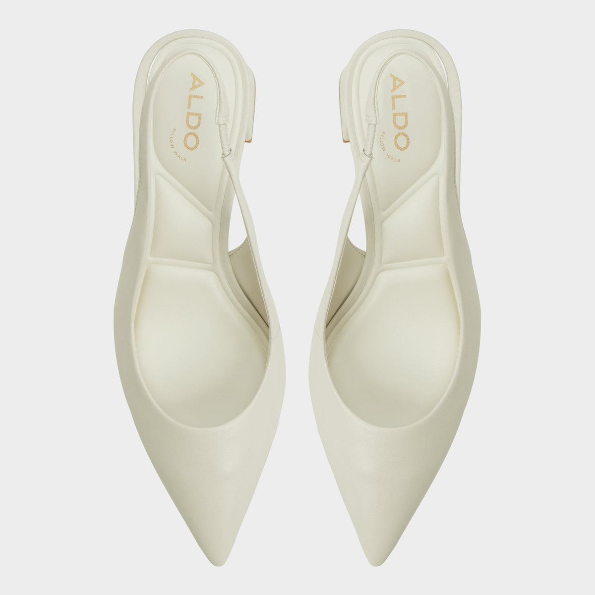 Uliana White/Bone Women's Slingbacks - Slingback heel, Block heel | Aldo New