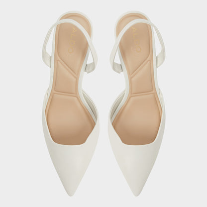 Gavedessi Open White Women's Kitten heels - Slingback heel, Kitten heel | Aldo New