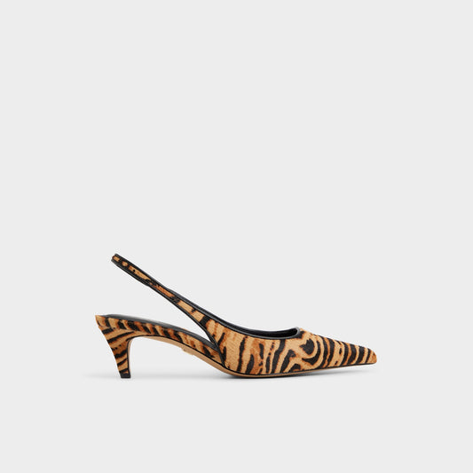 Leanah in Open Brown - Slingback heel, Kitten heel | Aldo Classic