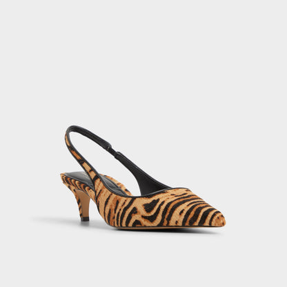 Leanah in Open Brown - Slingback heel, Kitten heel | Aldo Classic