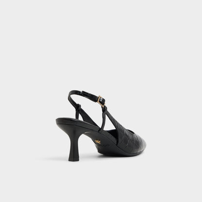 Adan in Black - Slingback heel, Kitten heel | Aldo Premium