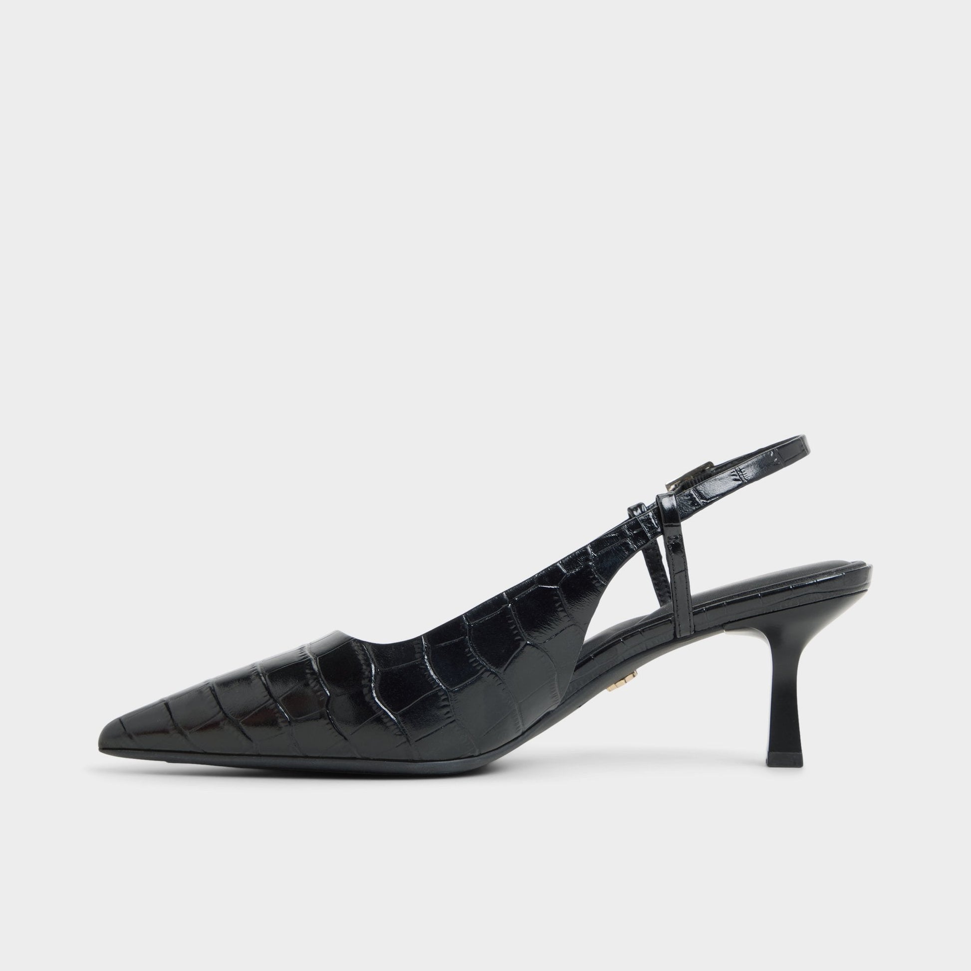 Adan in Black - Slingback heel, Kitten heel | Aldo Premium