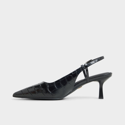 Adan in Black - Slingback heel, Kitten heel | Aldo Premium