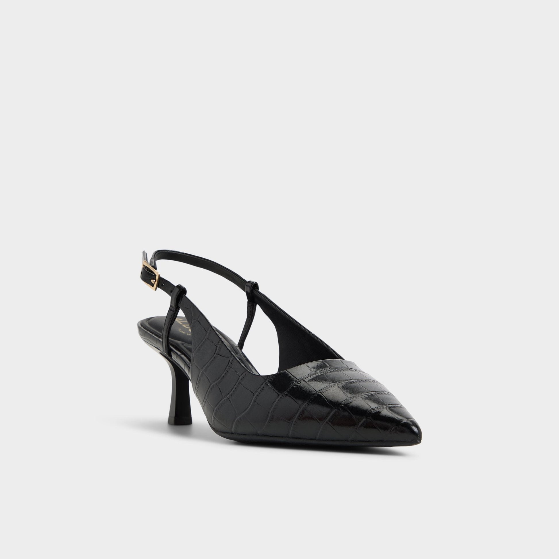 Adan in Black - Slingback heel, Kitten heel | Aldo Premium