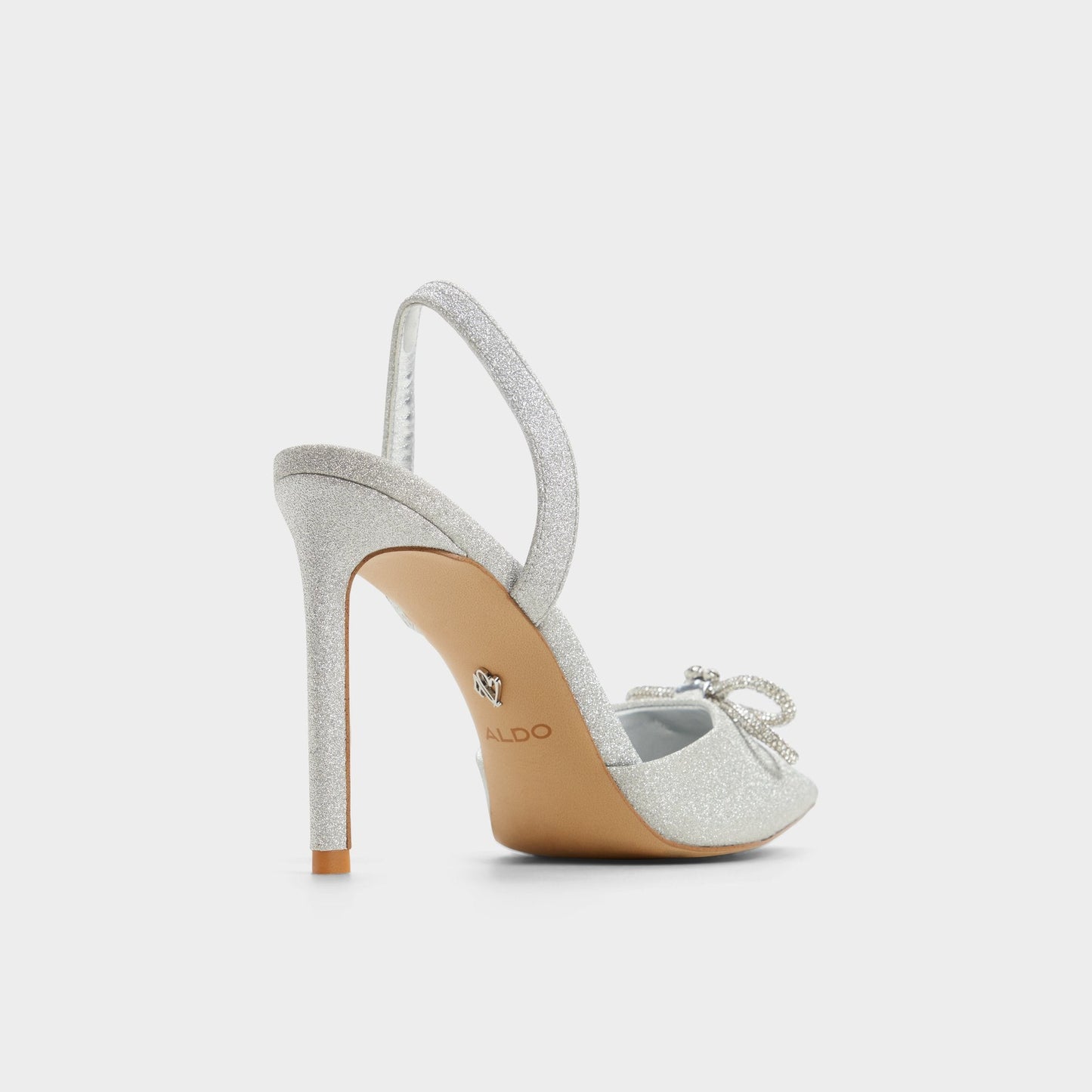 Addie Silver Women's Slingbacks - Slingback heel, Stiletto heel | Aldo New
