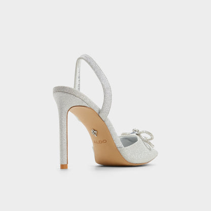 Addie Silver Women's Slingbacks - Slingback heel, Stiletto heel | Aldo New