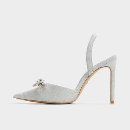 Addie Silver Women's Slingbacks - Slingback heel, Stiletto heel | Aldo New