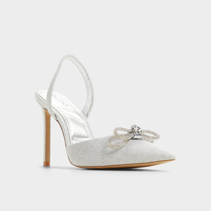 Addie Silver Women's Slingbacks - Slingback heel, Stiletto heel | Aldo New