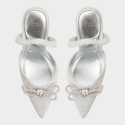 Addie Silver Women's Slingbacks - Slingback heel, Stiletto heel | Aldo New
