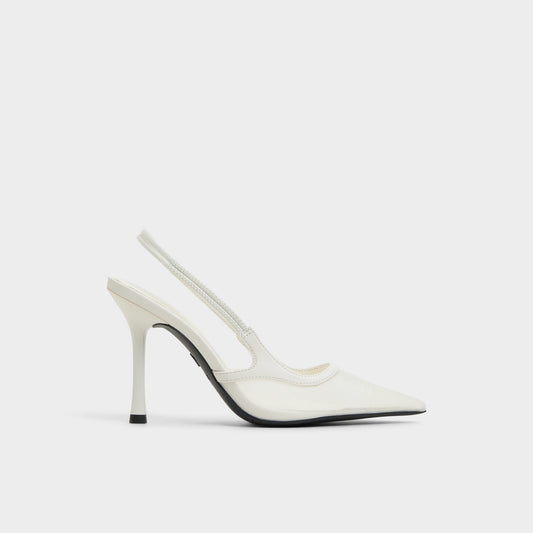 Evania White Women's Slingbacks - Slingback heel | Aldo New