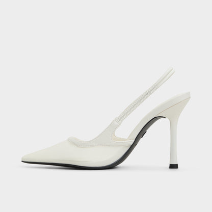 Evania White Women's Slingbacks - Slingback heel | Aldo New