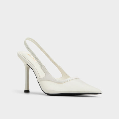 Evania White Women's Slingbacks - Slingback heel | Aldo New