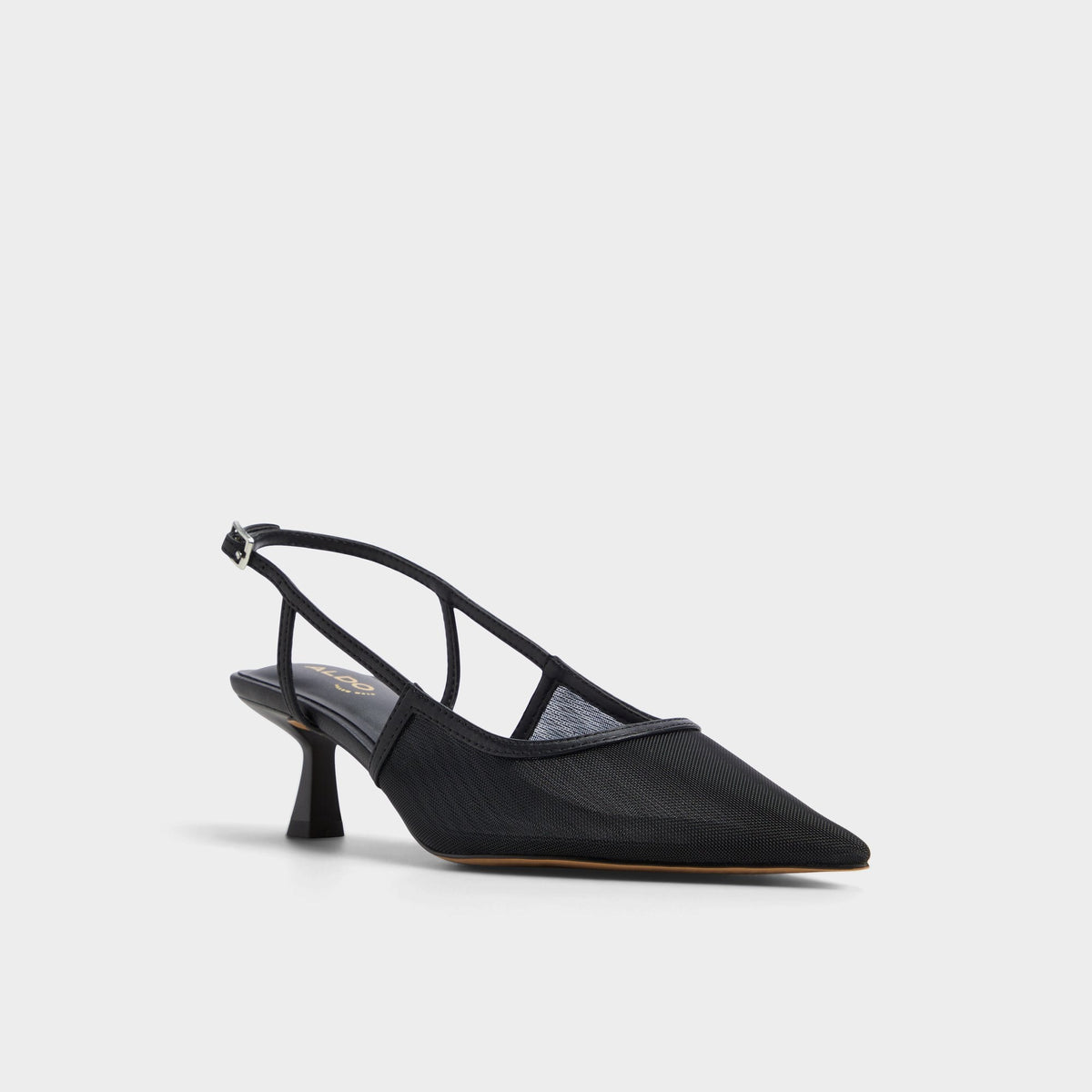 Maxina Black Women's Kitten heels - Slingback heel, Kitten heel | Aldo Classic