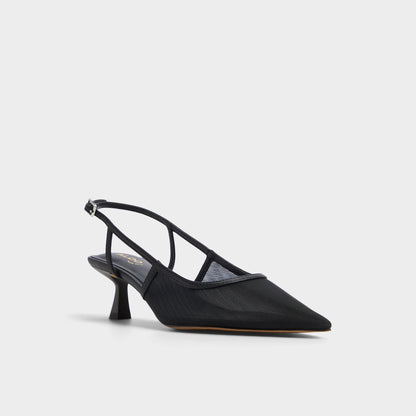 Maxina Black Women's Kitten heels - Slingback heel, Kitten heel | Aldo Classic