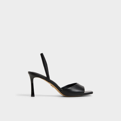 Andya Black Women's Strappy sandals - Slingback heeled sandal, Stiletto heel | Aldo Premium