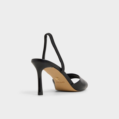 Andya Black Women's Strappy sandals - Slingback heeled sandal, Stiletto heel | Aldo Premium