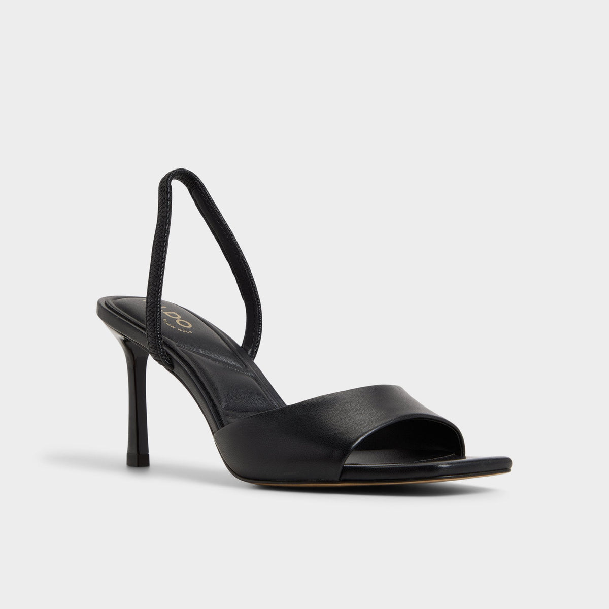 Andya Black Women's Strappy sandals - Slingback heeled sandal, Stiletto heel | Aldo Premium