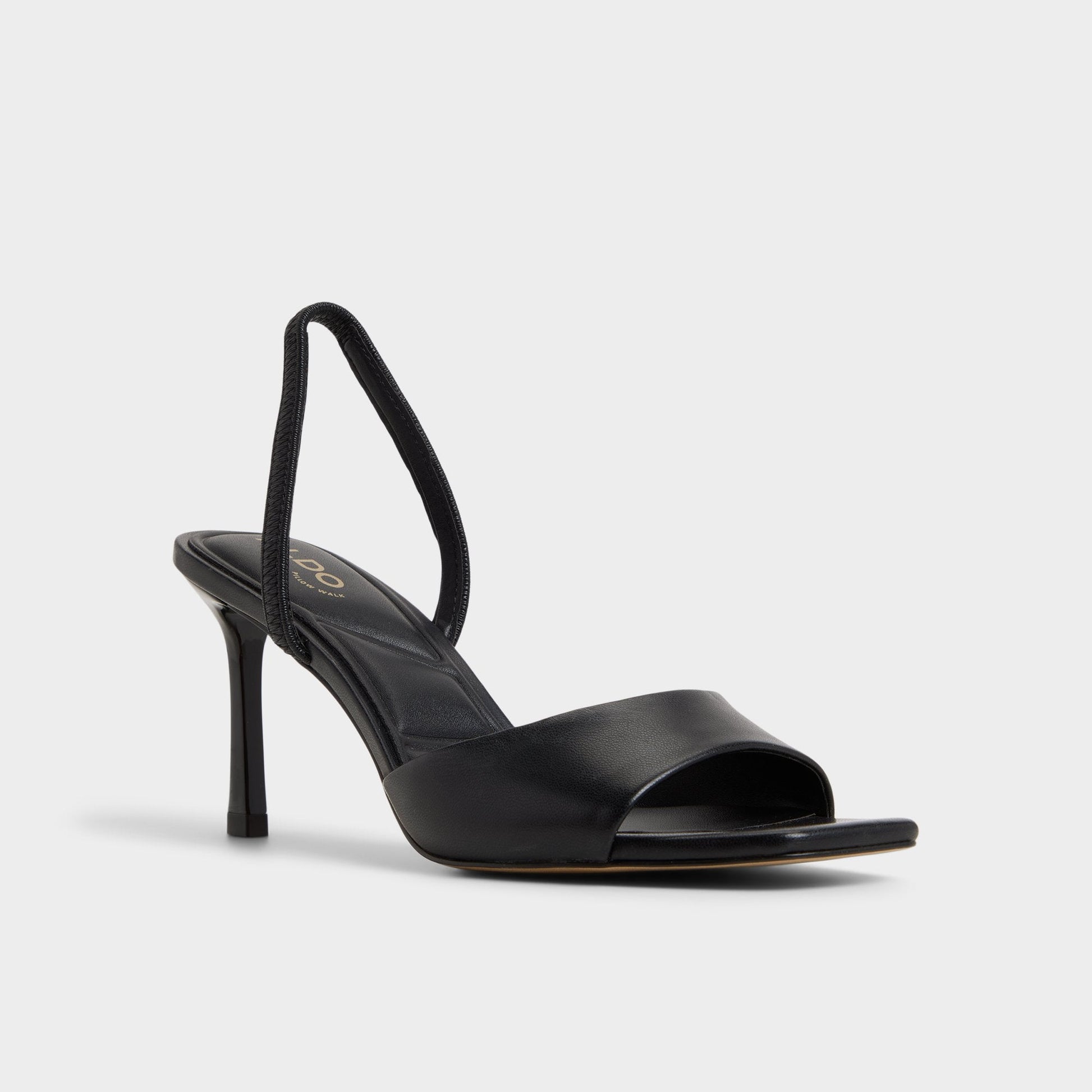 Andya Black Women's Strappy sandals - Slingback heeled sandal, Stiletto heel | Aldo Premium