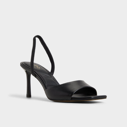 Andya Black Women's Strappy sandals - Slingback heeled sandal, Stiletto heel | Aldo Premium