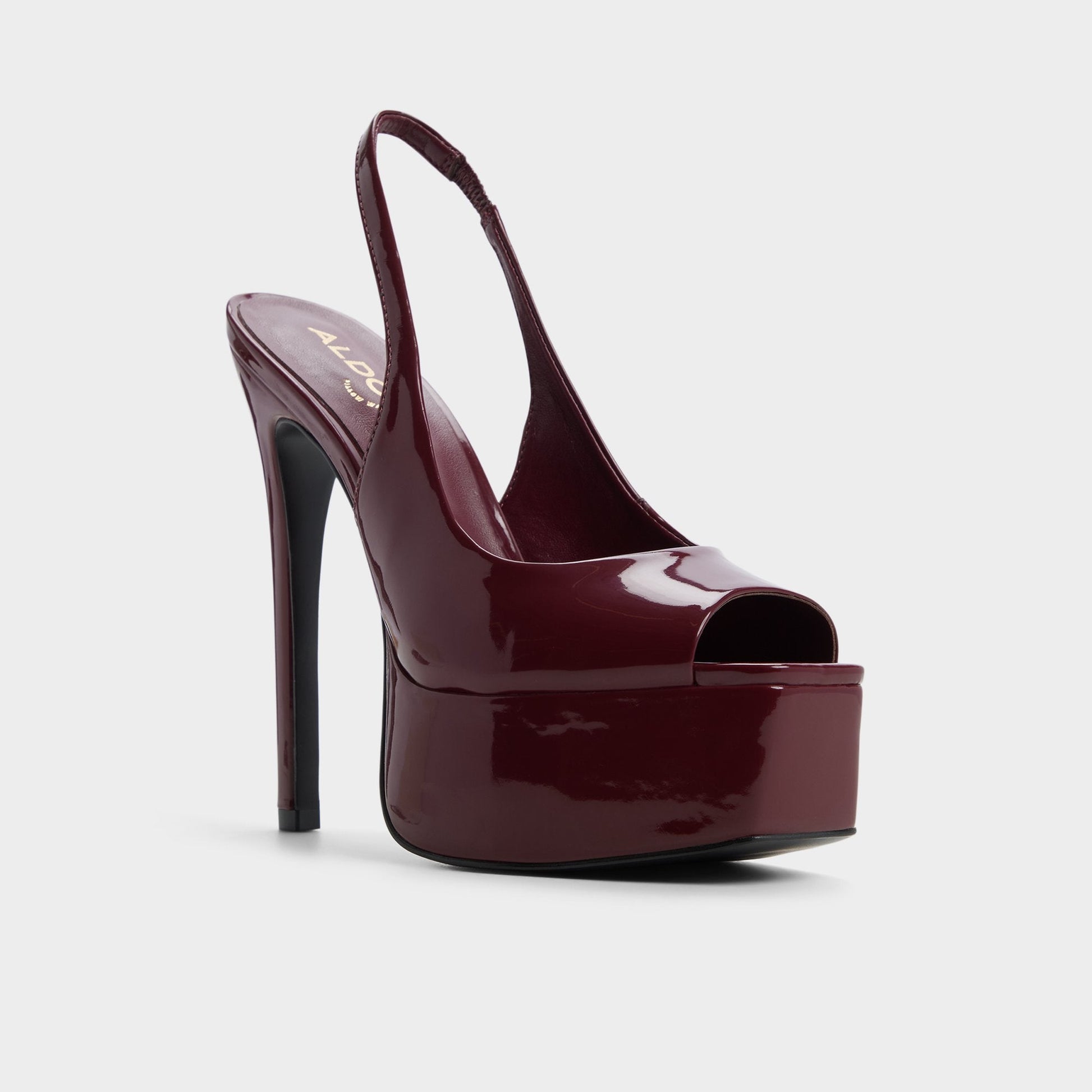 Thanlinie in Dark Red - Slingback heeled sandal, Platform | Aldo Featured