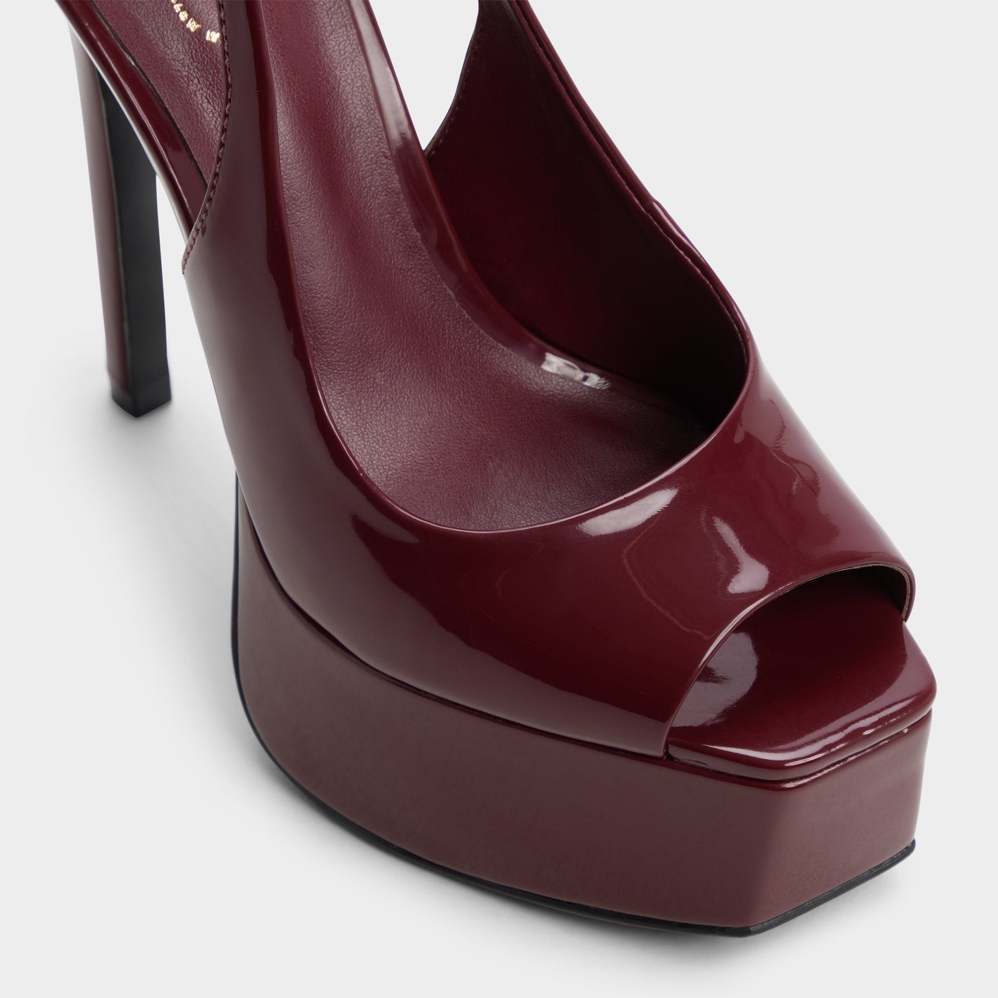 Thanlinie in Dark Red - Slingback heeled sandal, Platform | Aldo Featured