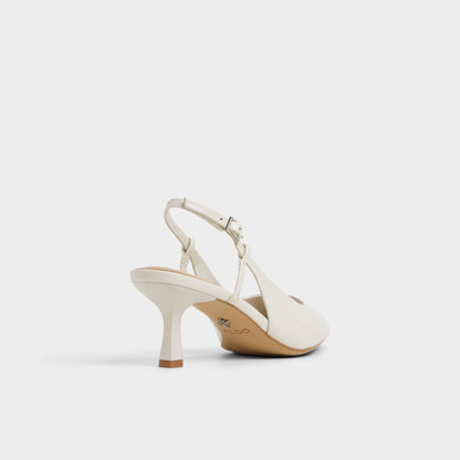 Adan in White Bone - Slingback heel, Kitten heel | Aldo Trending