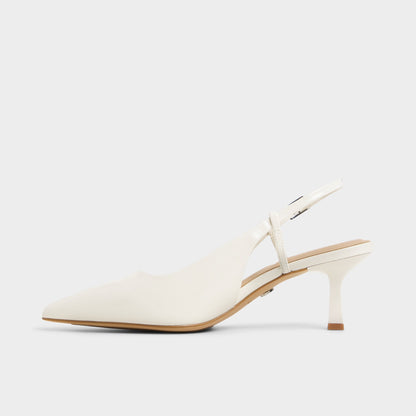 Adan in White Bone - Slingback heel, Kitten heel | Aldo Trending