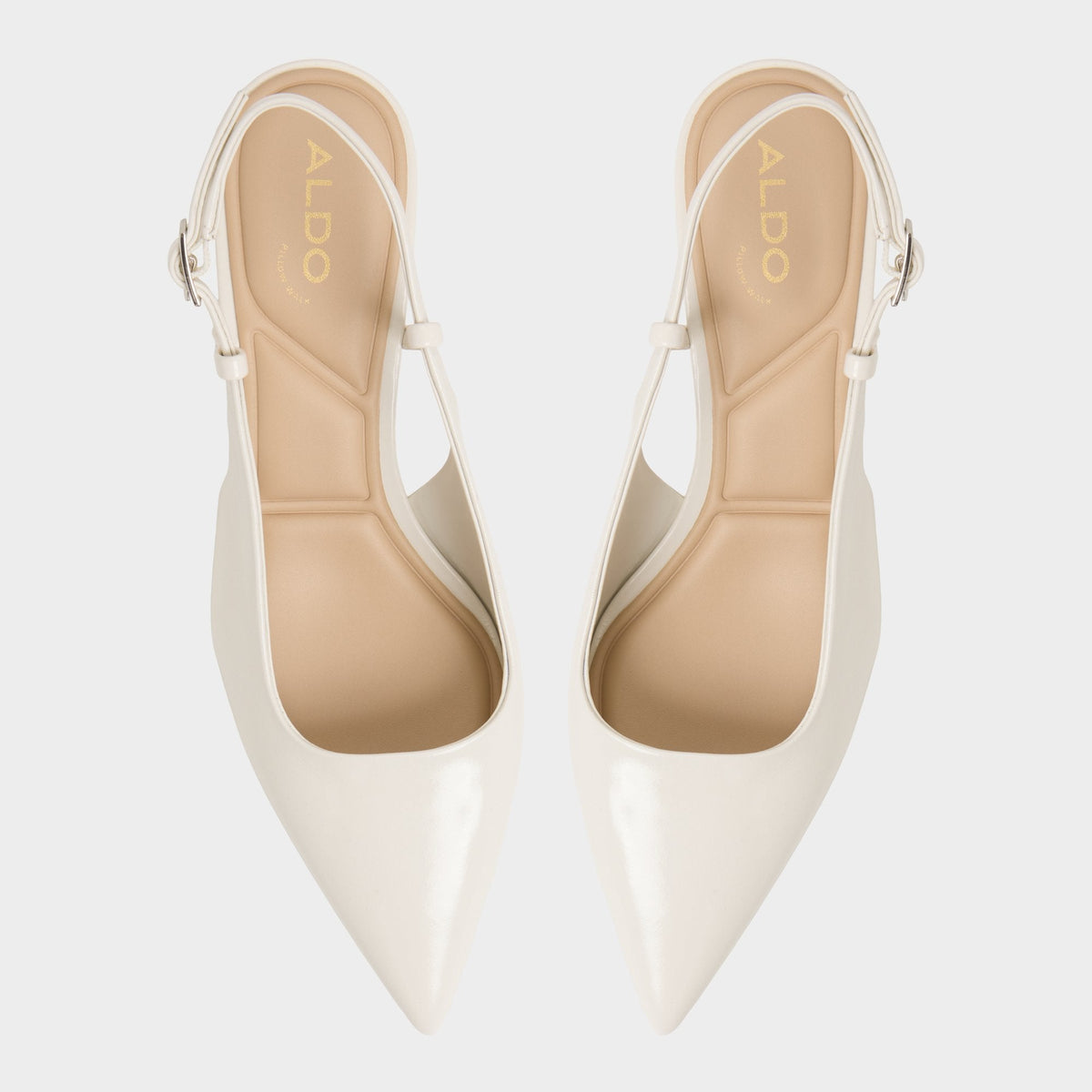 Adan in White Bone - Slingback heel, Kitten heel | Aldo Trending