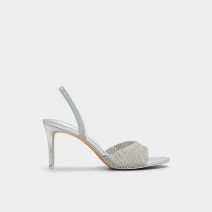 Aitana Silver Women's Heeled sandals - Slingback heeled sandal, Stiletto heel | Aldo Best Seller