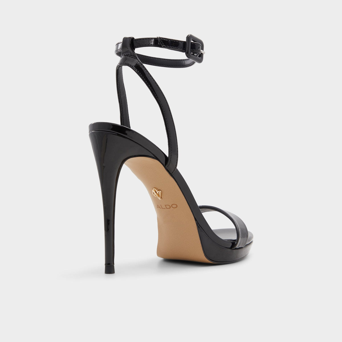 Katelina Black Women's Heeled sandals - Strappy heeled sandal, Stiletto platform | Aldo Exclusive