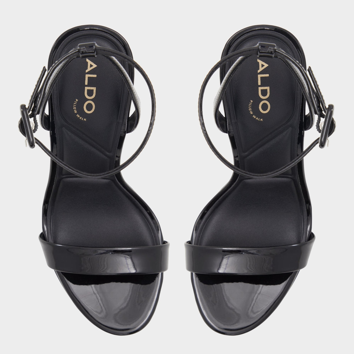 Katelina Black Women's Heeled sandals - Strappy heeled sandal, Stiletto platform | Aldo Exclusive