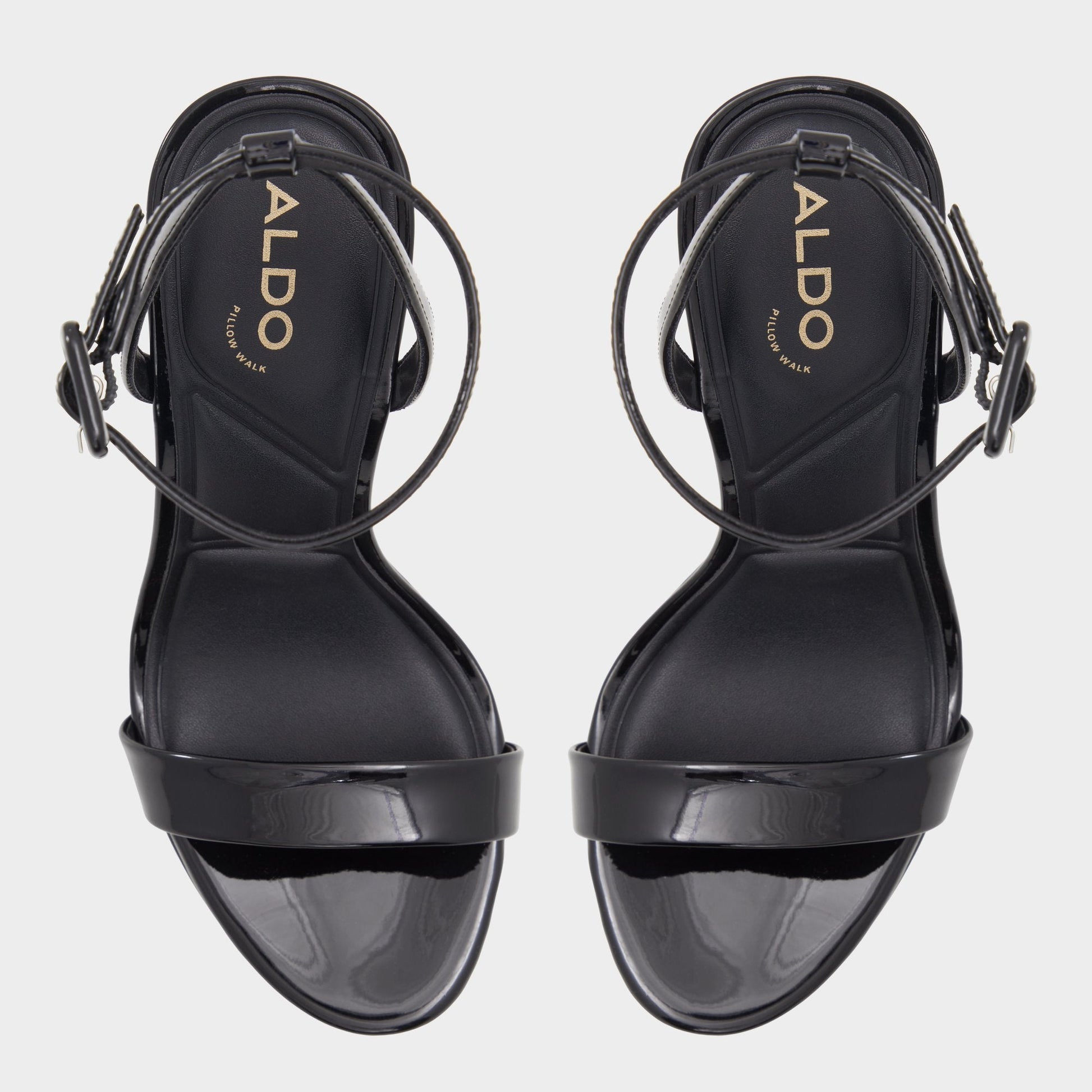Katelina Black Women's Heeled sandals - Strappy heeled sandal, Stiletto platform | Aldo Exclusive