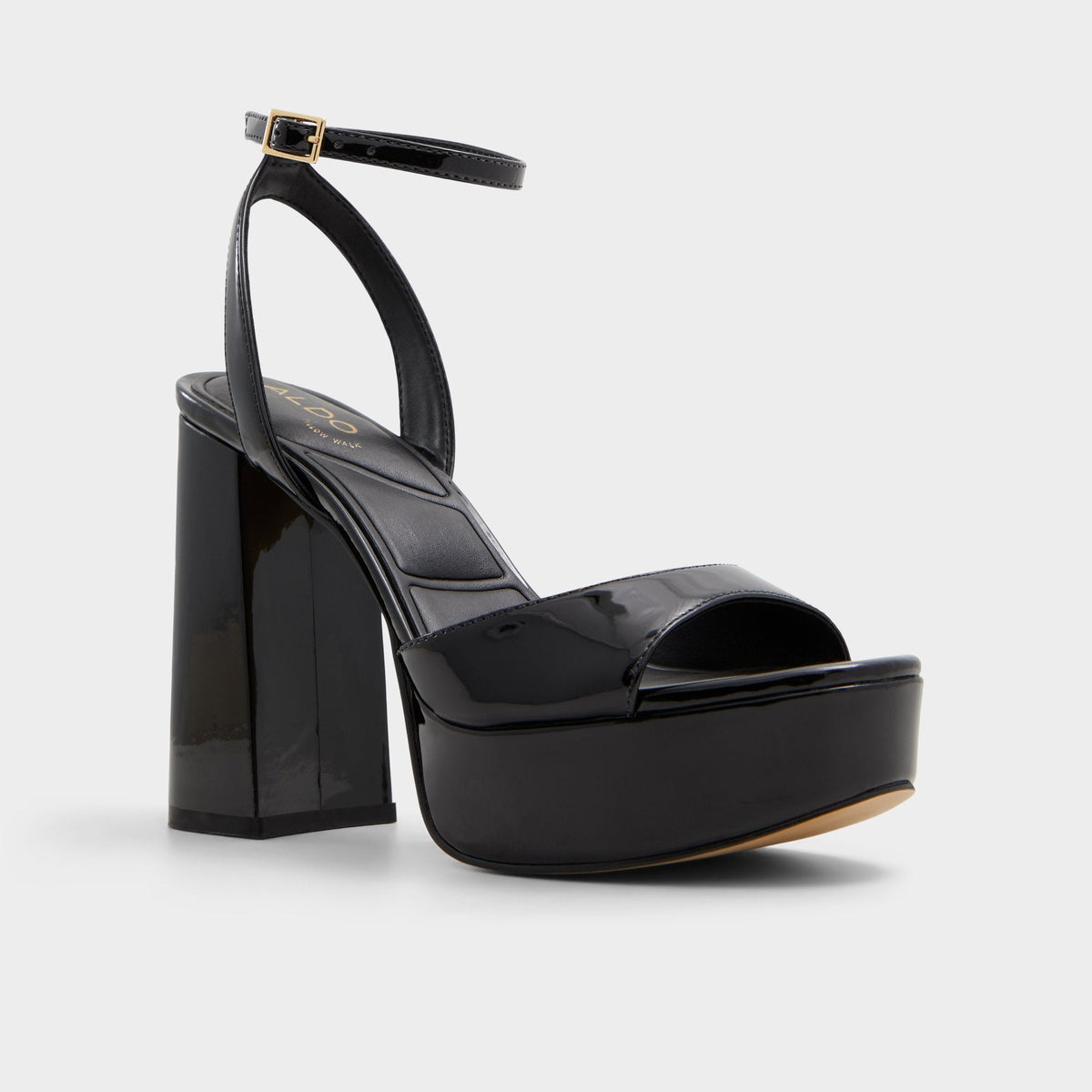 Valoria Black Women's Platform sandals - Strappy heeled sandal, Platform | Aldo Essential