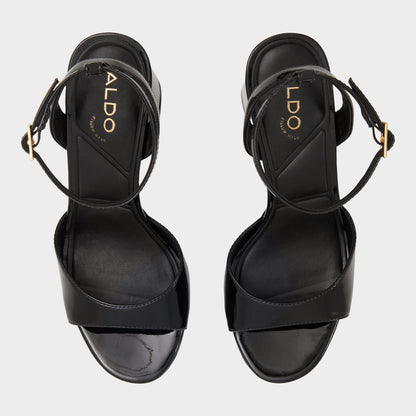 Valoria Black Women's Platform sandals - Strappy heeled sandal, Platform | Aldo Essential