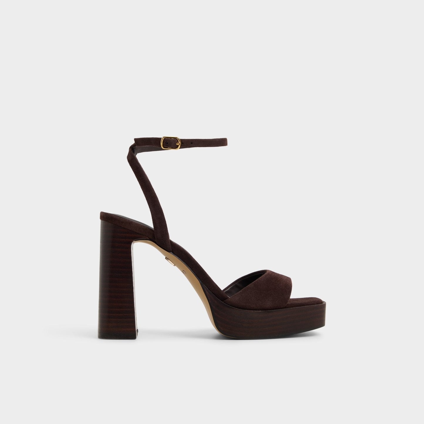 Lothon Dark Brown Women's Platform sandals - Strappy heeled sandal, Platform | Aldo Premium