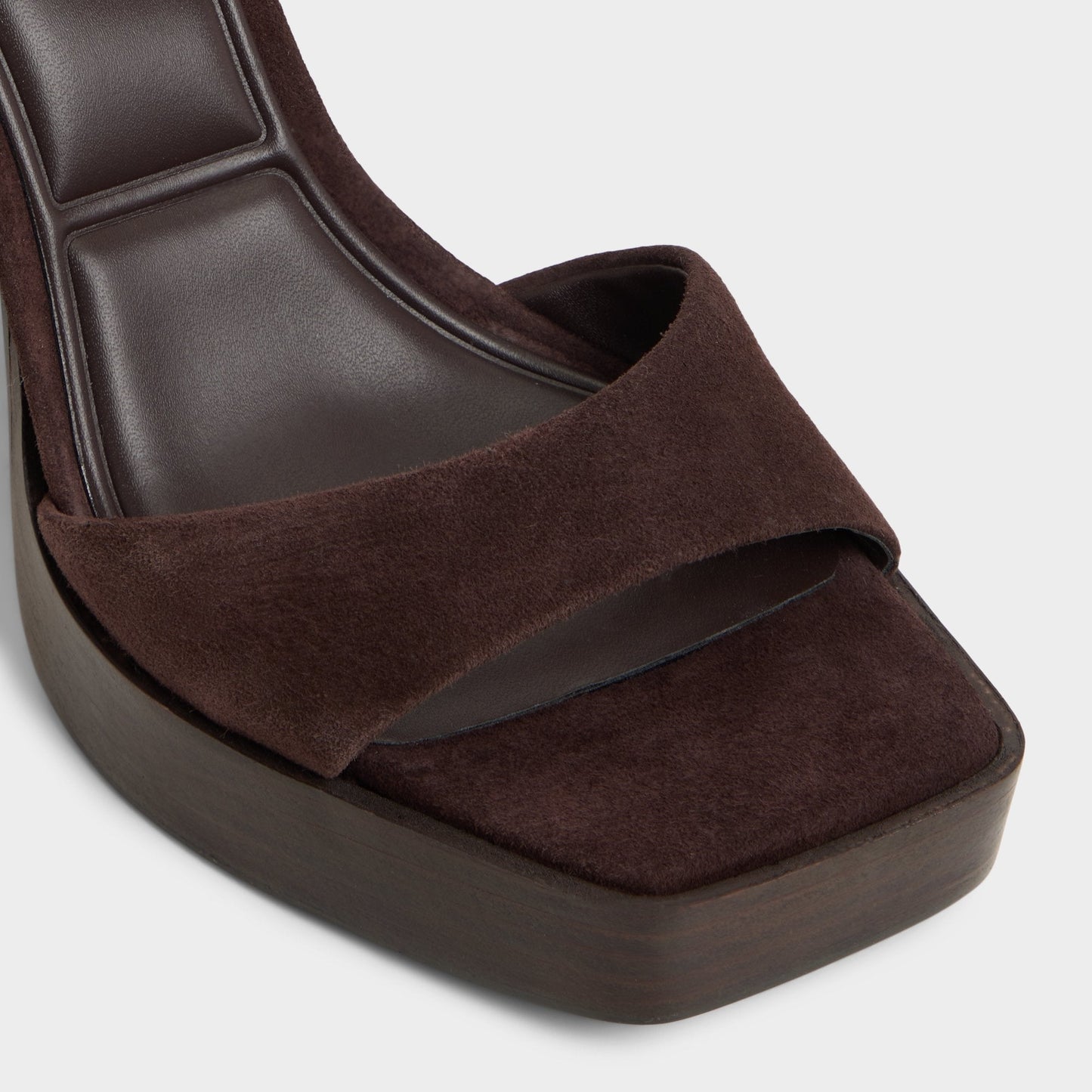 Lothon Dark Brown Women's Platform sandals - Strappy heeled sandal, Platform | Aldo Premium