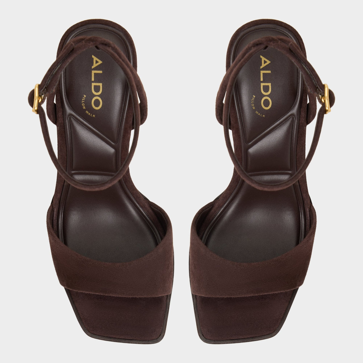 Lothon Dark Brown Women's Platform sandals - Strappy heeled sandal, Platform | Aldo Premium