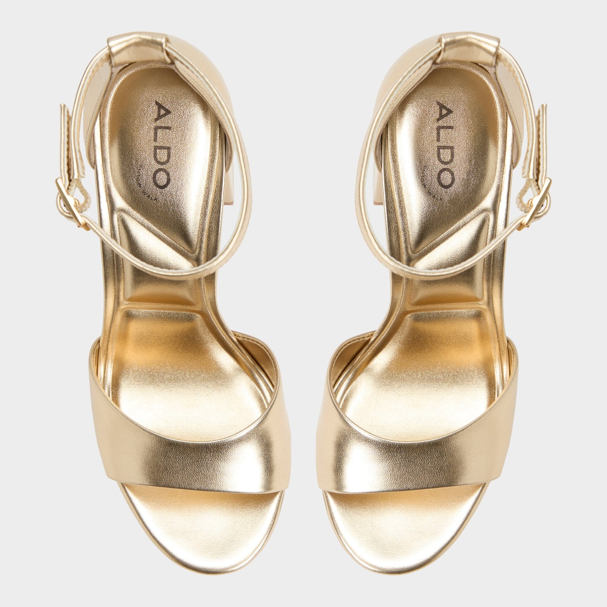 Enaegyn 2.0 in Gold - Strappy heeled sandal, Platform | Aldo New