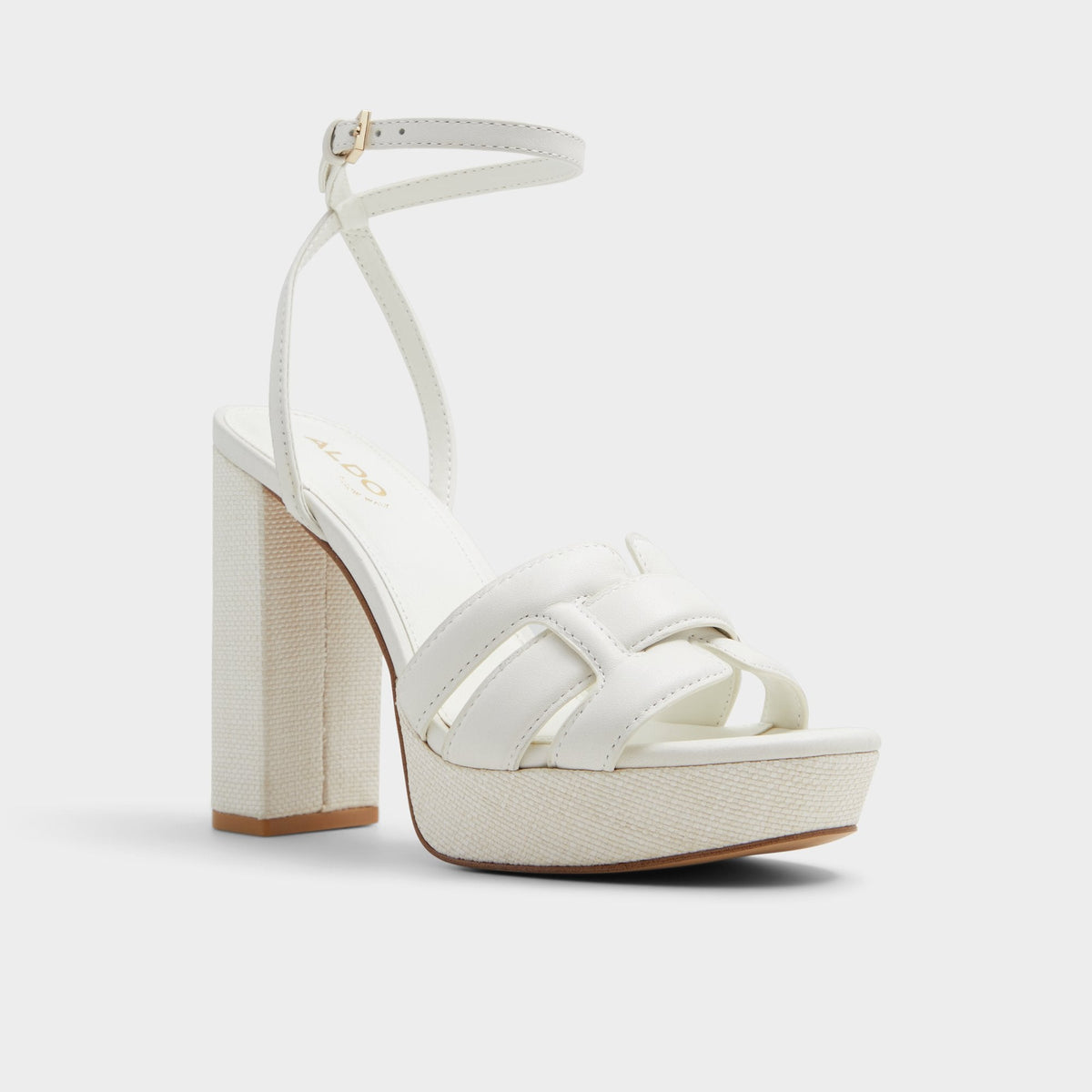 Valaberel Open White Women's Platform sandals - Strappy heeled sandal, Platform | Aldo Featured