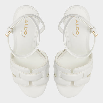 Valaberel Open White Women's Platform sandals - Strappy heeled sandal, Platform | Aldo Featured