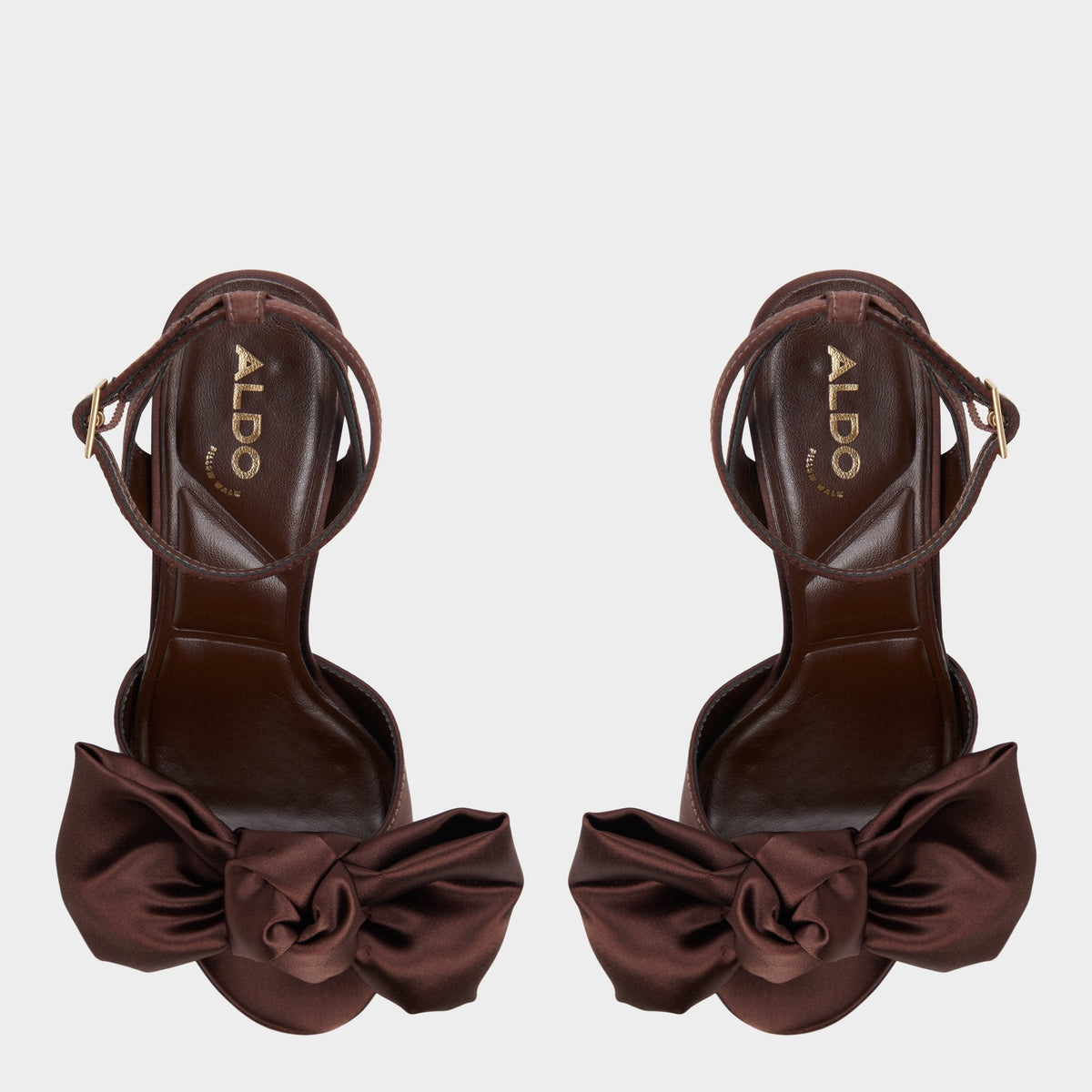 Luscious in Dark Brown - Strappy heeled sandal, Platform | Aldo Trending