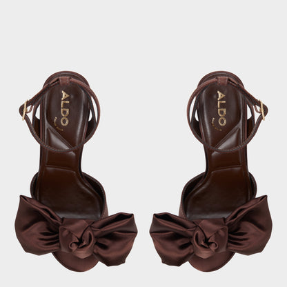 Luscious in Dark Brown - Strappy heeled sandal, Platform | Aldo Trending