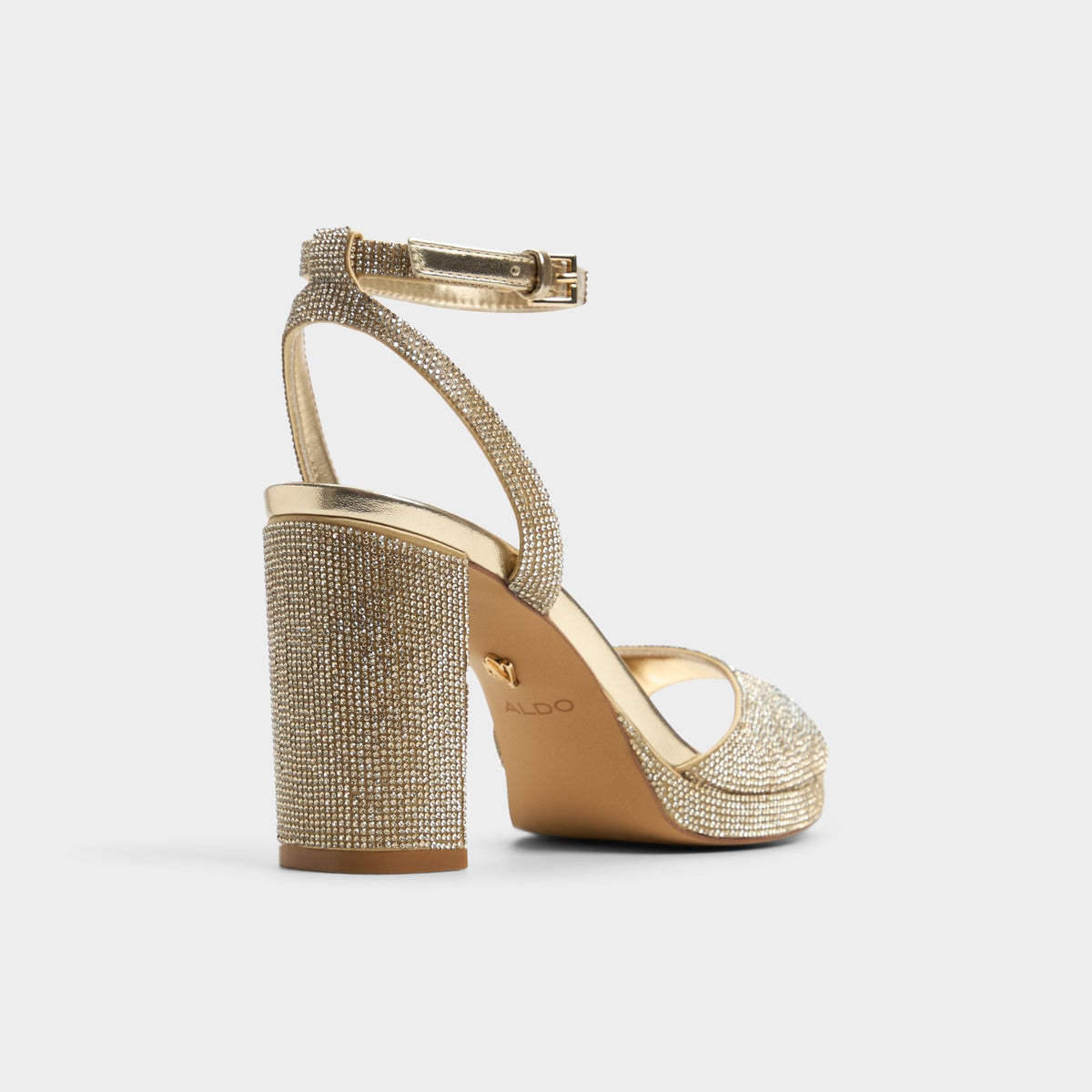 Alluring Champagne Women's Strappy sandals - Strappy heeled sandal, Platform | Aldo Best Seller