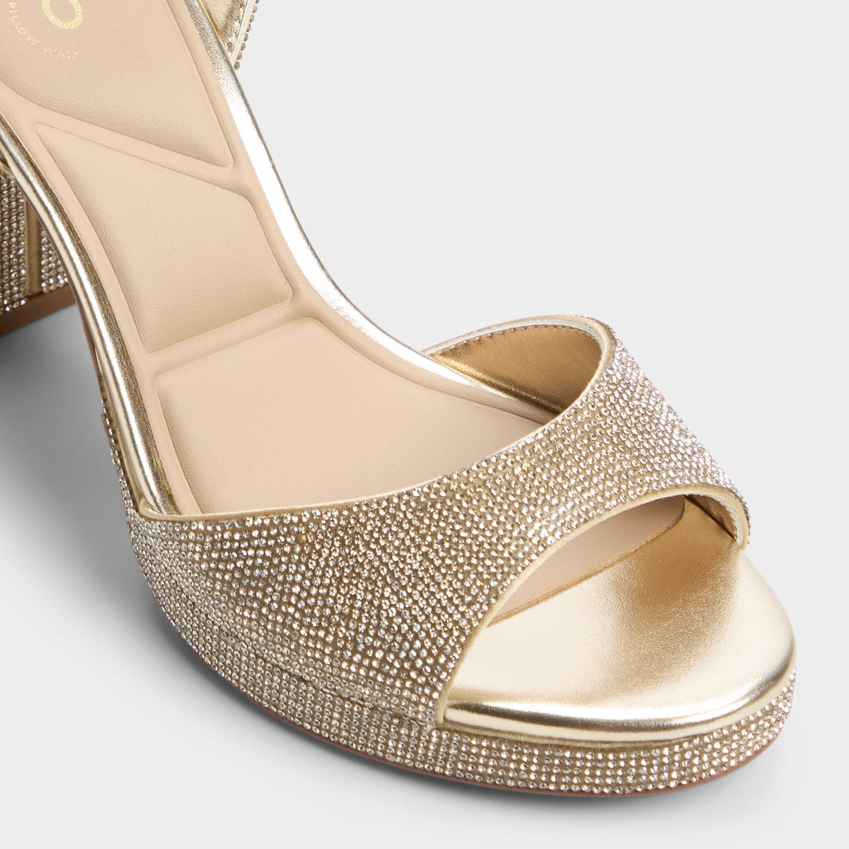 Alluring Champagne Women's Strappy sandals - Strappy heeled sandal, Platform | Aldo Best Seller