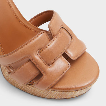 Valaberel Medium Brown Women's Platform sandals - Strappy heeled sandal, Platform | Aldo Recommended